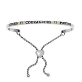 Intuitions Stainless Steel Joyous, Courageous, Positive November Dark Yellow Birthstone Bangle Bracelet fine designer jewelry for men and women